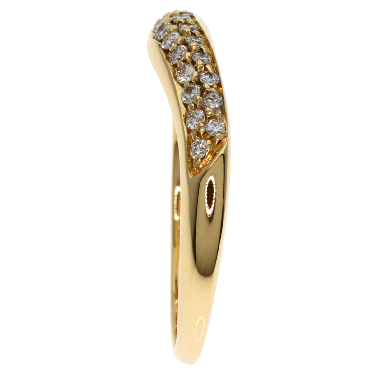 BVLGARI   Ring Corona Pav? Diamond K18 Yellow Gold Ladies