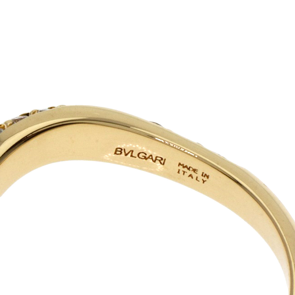 BVLGARI   Ring Corona Pav? Diamond K18 Yellow Gold Ladies