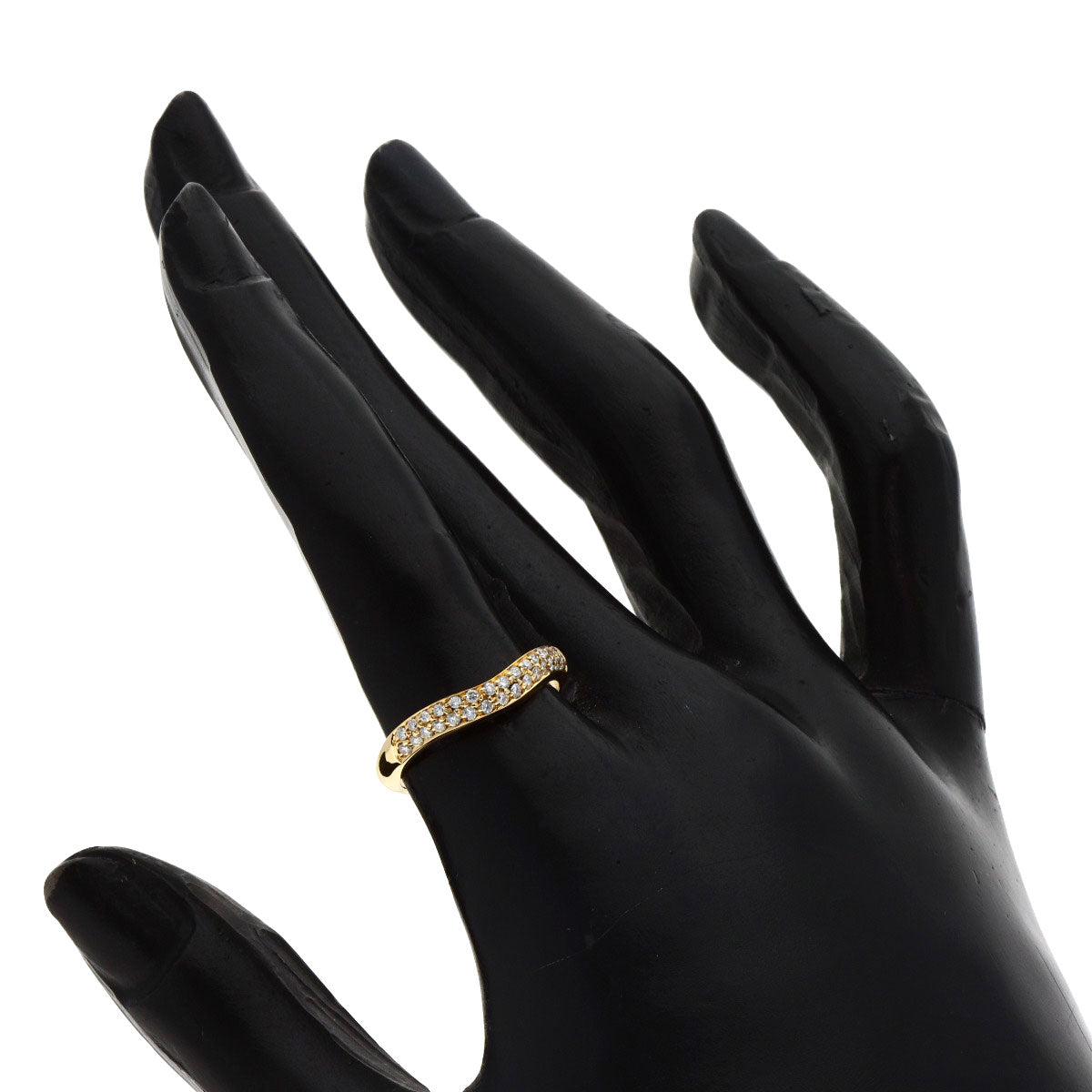 BVLGARI   Ring Corona Pav? Diamond K18 Yellow Gold Ladies