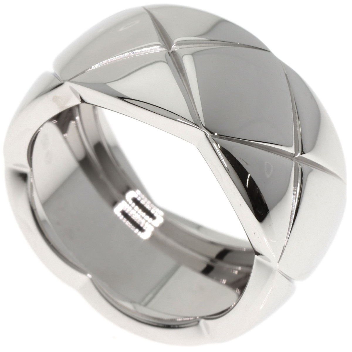 CHANEL Coco Crush Large #55 Ring K18 White Gold Ladies [Used]