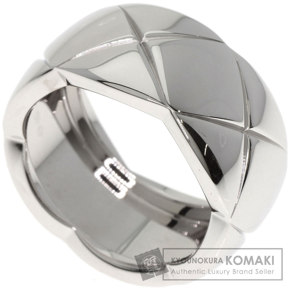 CHANEL Coco Crush Large #55 Ring K18 White Gold Ladies [Used]