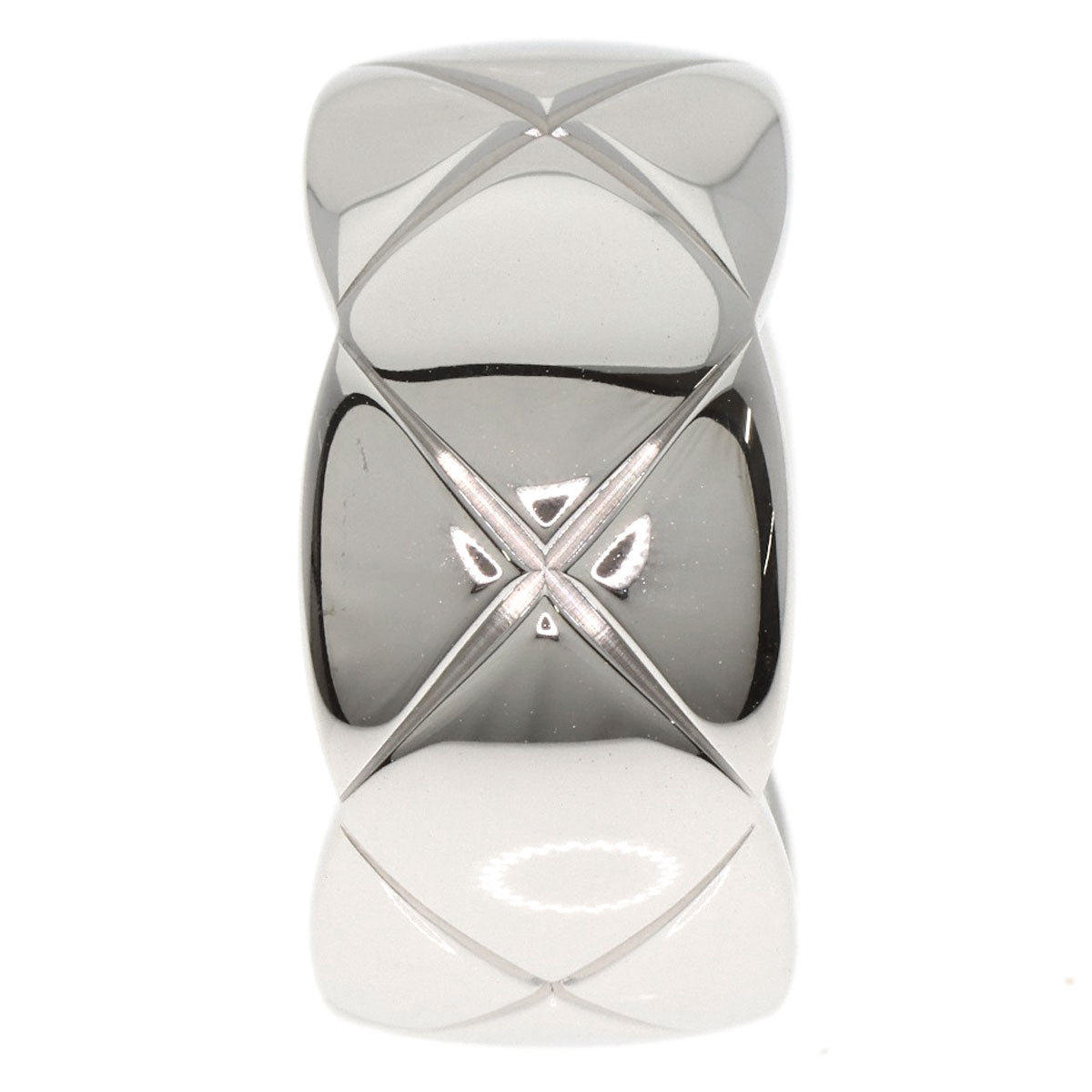 CHANEL Coco Crush Large #55 Ring K18 White Gold Ladies [Used]