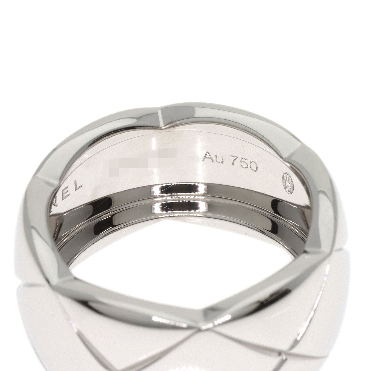 CHANEL Coco Crush Large #55 Ring K18 White Gold Ladies [Used]