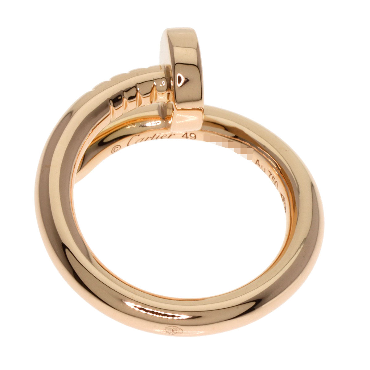 CARTIER Juste un Clou Classic Model #49 Ring K18 Pink Gold Ladies [Used]