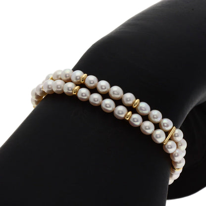 TASAKI Pearl Pearl 2 series Bracelet K18 Yellow Gold Ladies [Used]