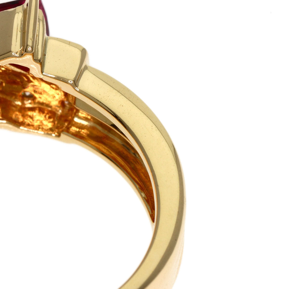 TASAKI Diamond Ruby Ring K18 Yellow Gold Ladies [Used]