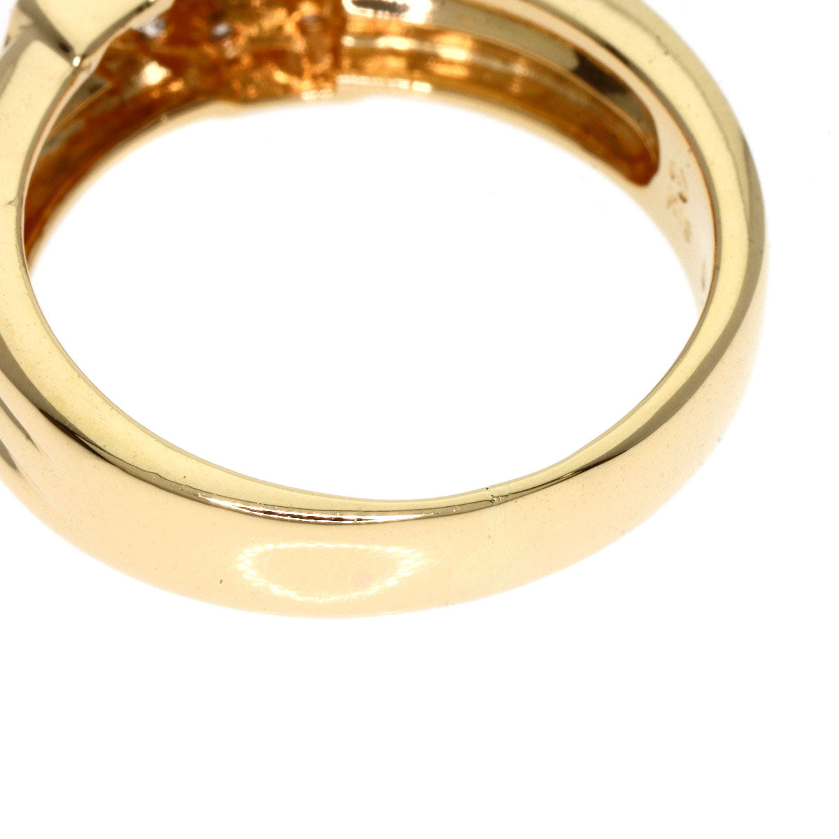 TASAKI Diamond Ruby Ring K18 Yellow Gold Ladies [Used]