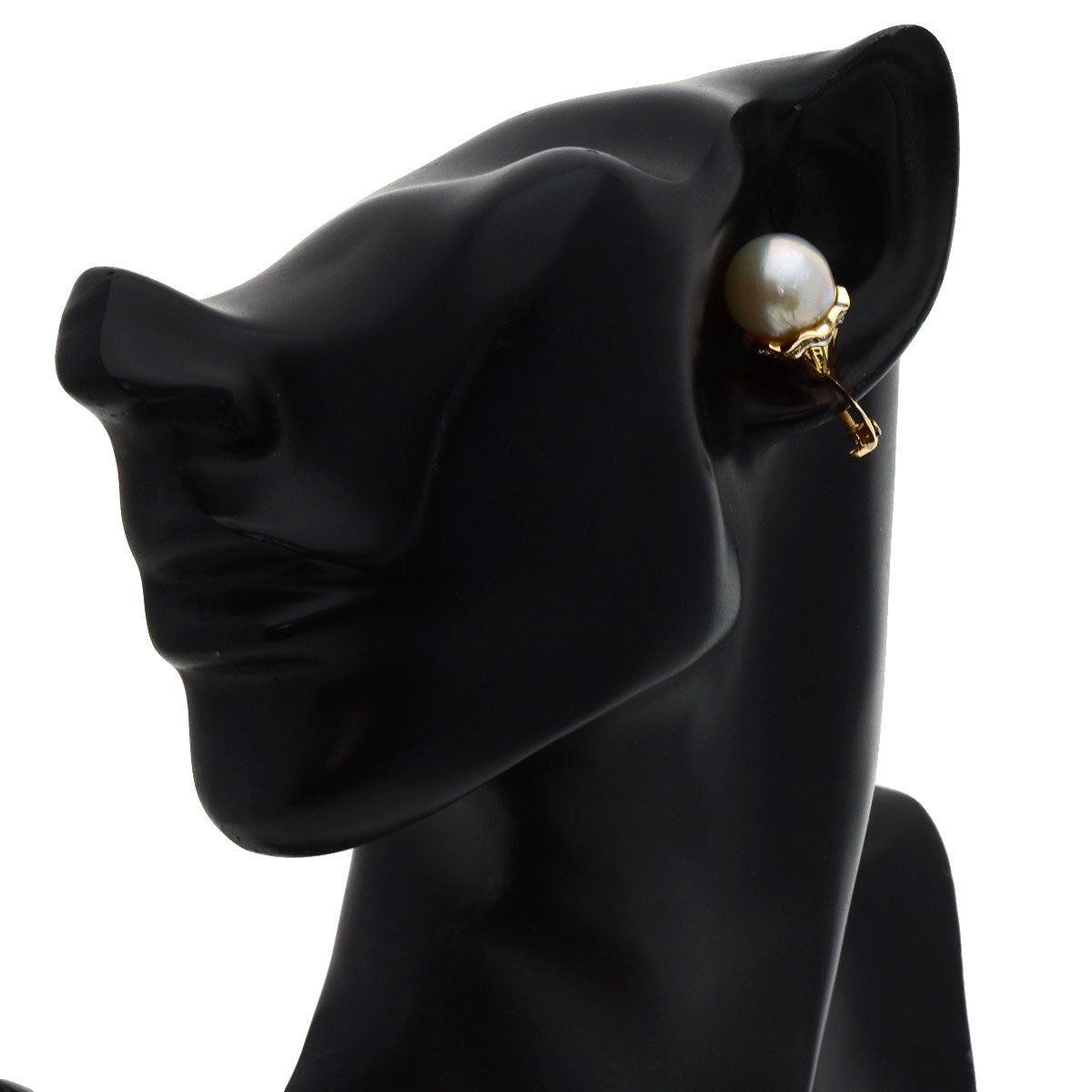 TASAKI Pearl Pearl Diamond Earring K18 Yellow Gold Ladies [Used]