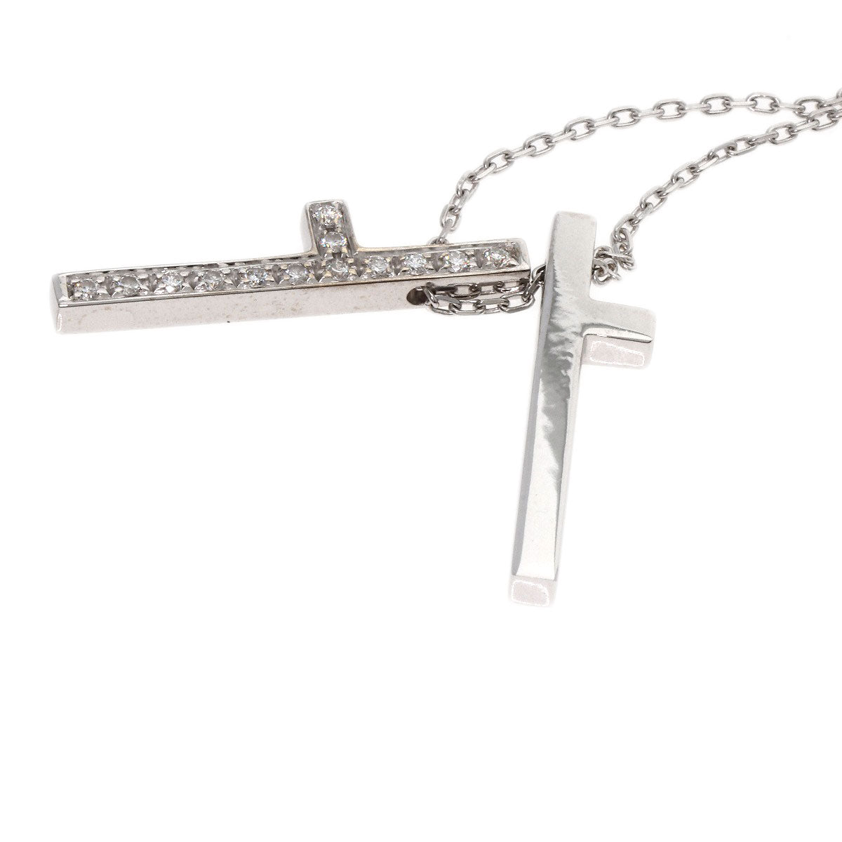 GUCCI   Necklace Separate cloth Diamond K18 White Gold Ladies