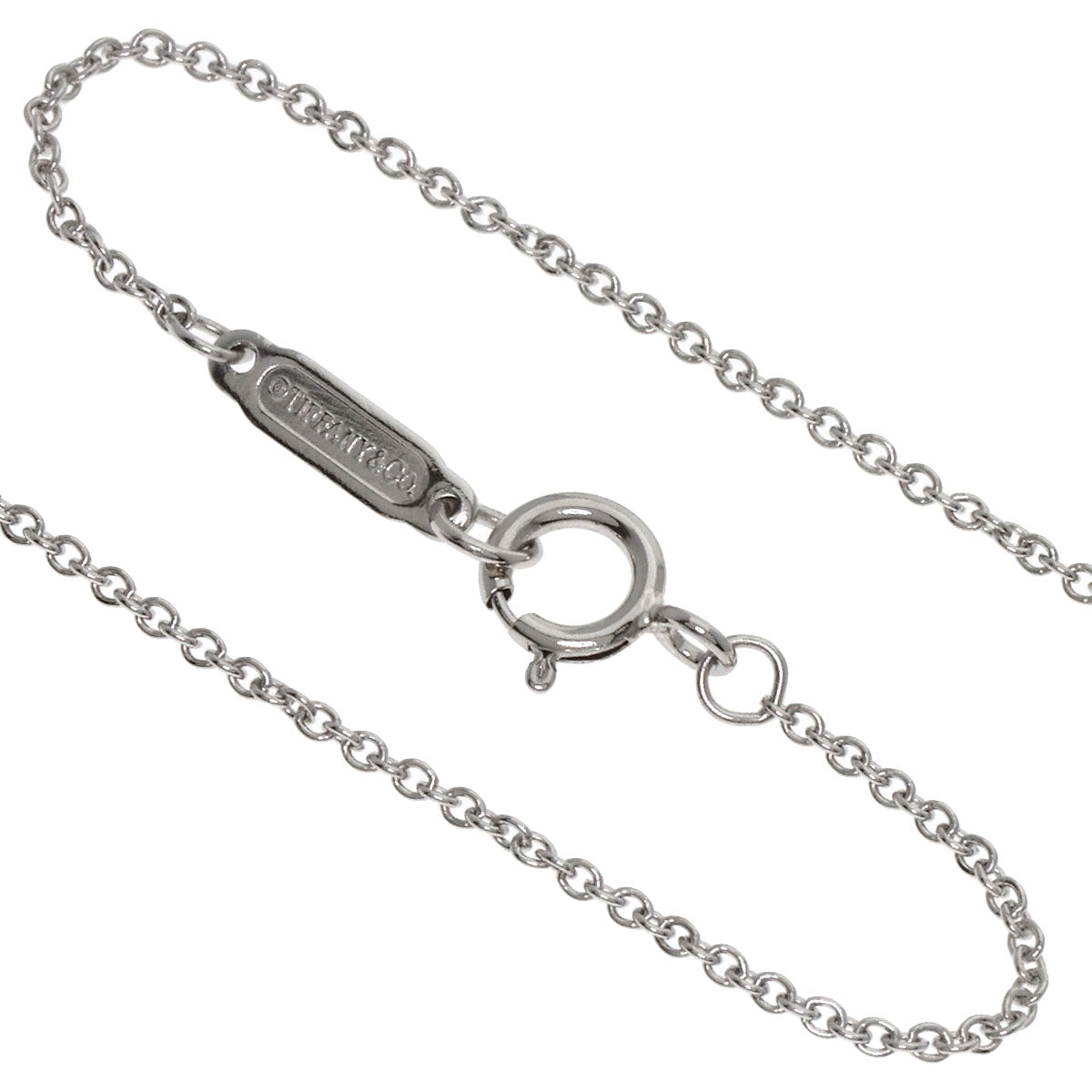 TIFFANY&Co. Quatra Heart Key Diamond Necklace Platinum PT950 Ladies [Used]