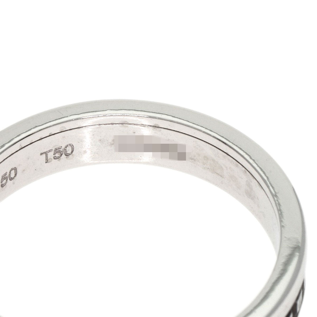 Boucheron Quatre Black Half #50 Ring K18 White Gold Ladies [Used]