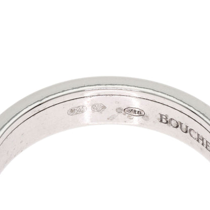 Boucheron Quatre Black Half #50 Ring K18 White Gold Ladies [Used]