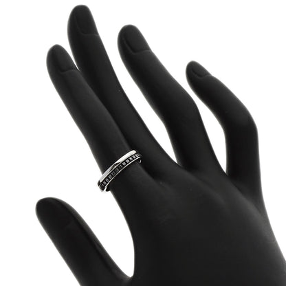 Boucheron Quatre Black Half #50 Ring K18 White Gold Ladies [Used]