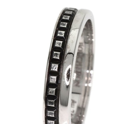 Boucheron Quatre Black Half #50 Ring K18 White Gold Ladies [Used]