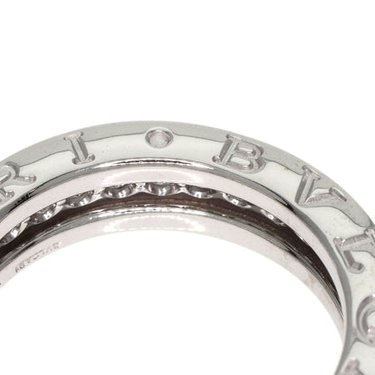 BVLGARI   Ring B.zero1 XS Full Eternity 1 Band Diamond #49 K18 White Gold Ladies