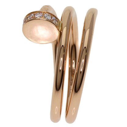 CARTIER Juste un Clou Double Diamond #47 Ring K18 Pink Gold Ladies [Used]