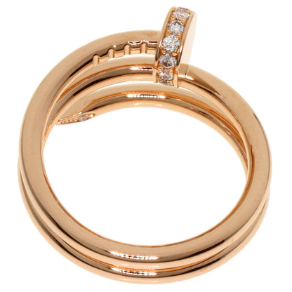 CARTIER Juste un Clou Double Diamond #47 Ring K18 Pink Gold Ladies [Used]