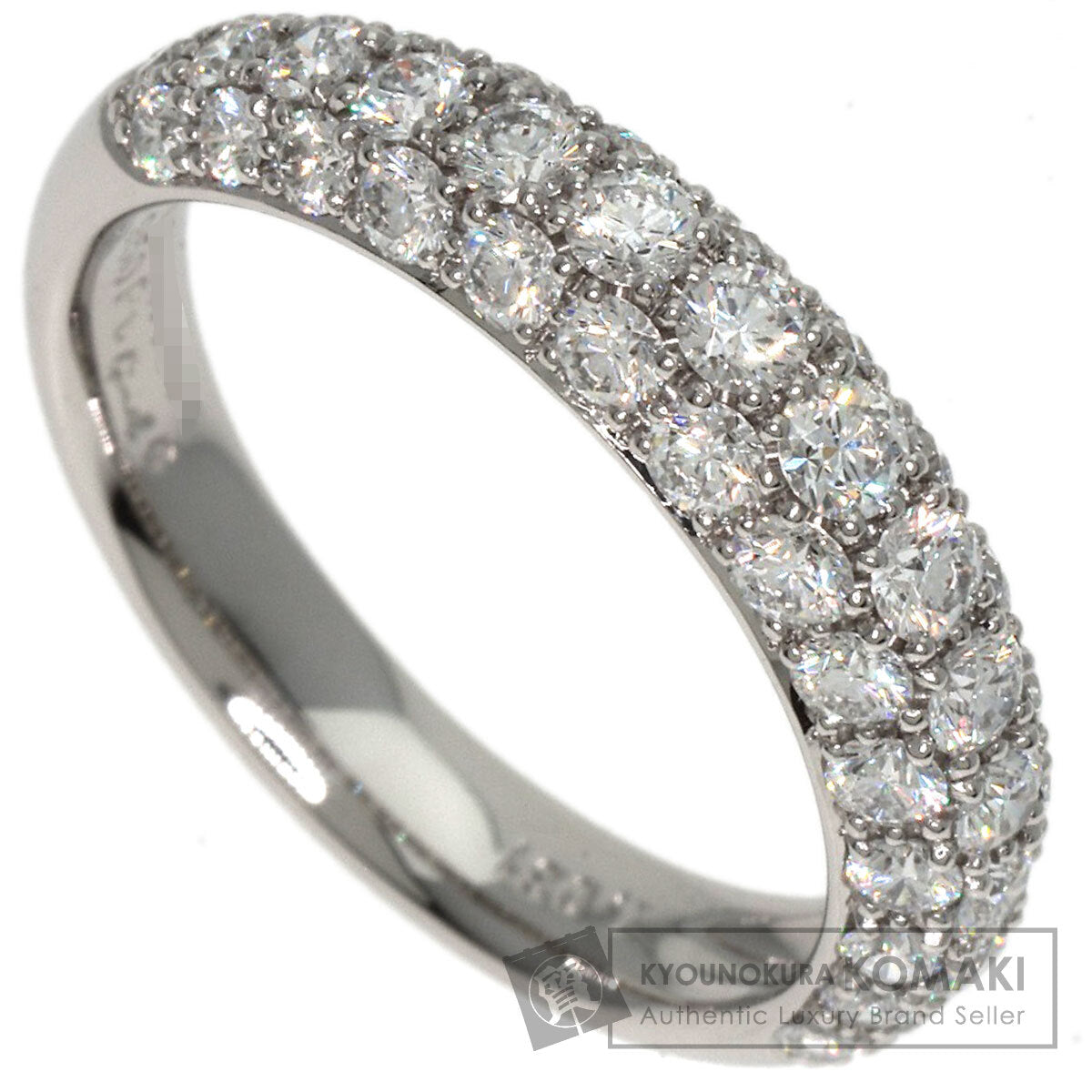 Gimel Pave Diamond Ring Platinum PT950 Ladies [Used]