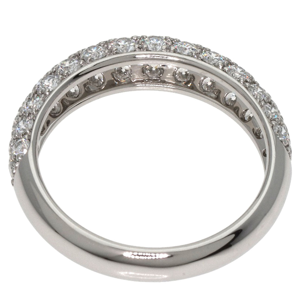 Gimel Pave Diamond Ring Platinum PT950 Ladies [Used]