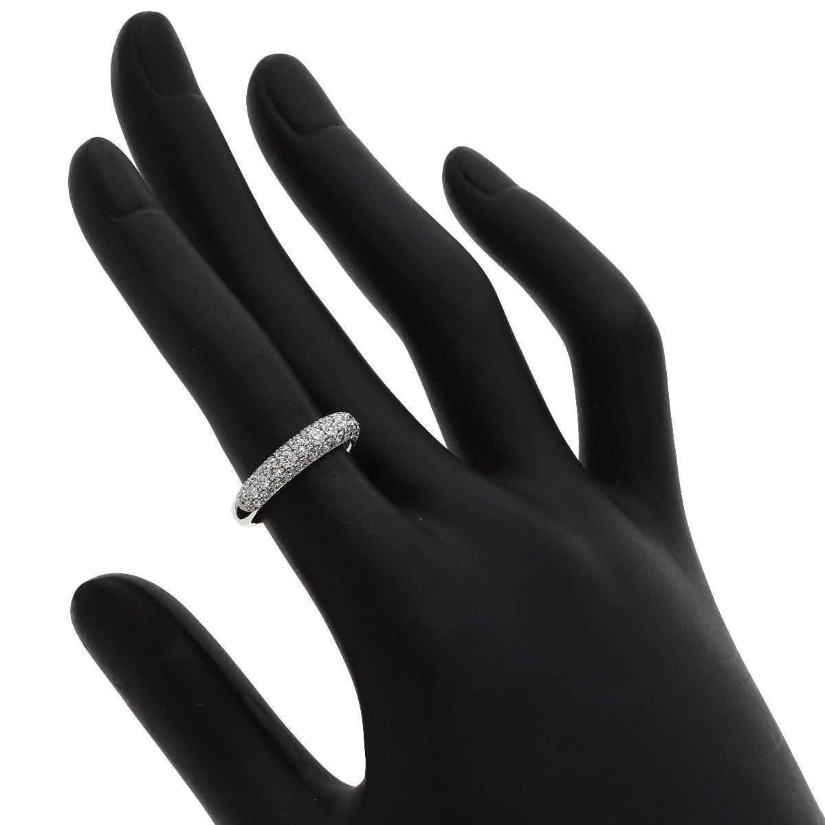 Gimel Pave Diamond Ring Platinum PT950 Ladies [Used]