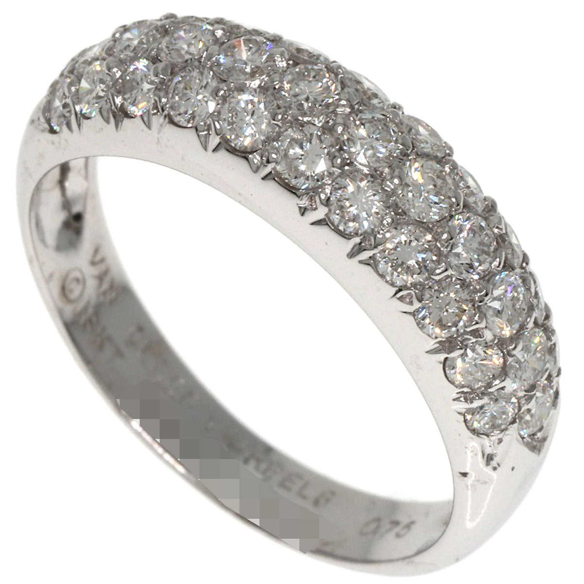 Van Cleef & Arpels Pave Diamond Ring K18 White Gold Ladies [Used]