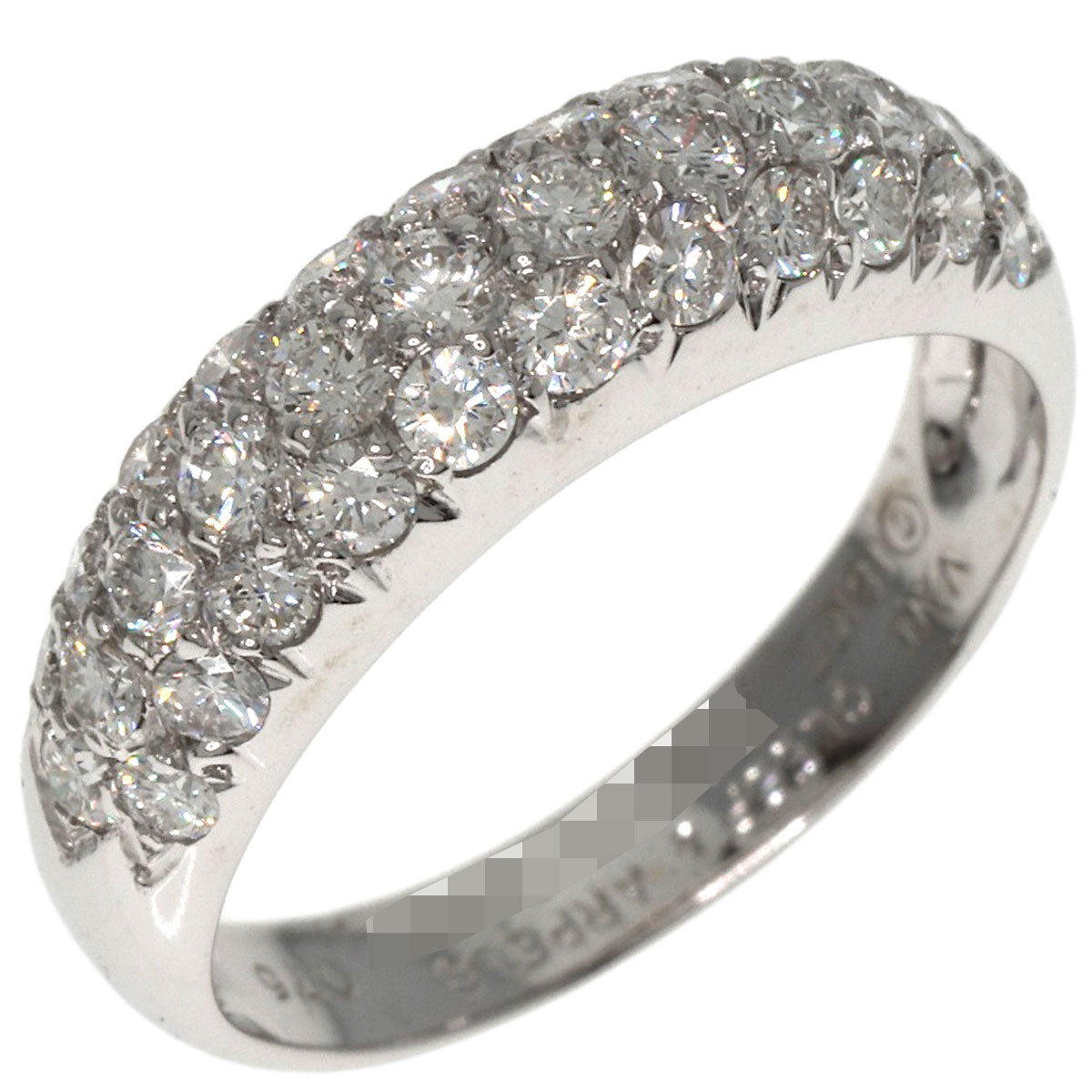 Van Cleef & Arpels Pave Diamond Ring K18 White Gold Ladies [Used]