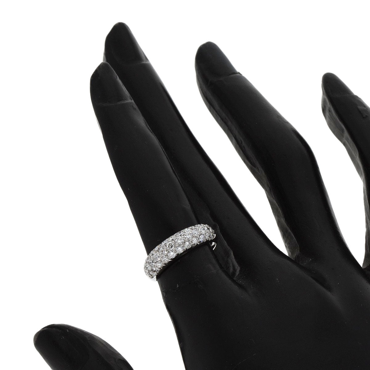 Van Cleef & Arpels Pave Diamond Ring K18 White Gold Ladies [Used]