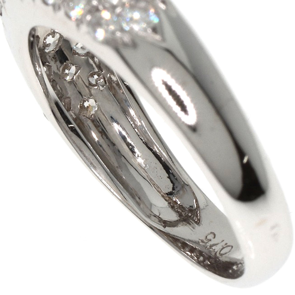 Van Cleef & Arpels Pave Diamond Ring K18 White Gold Ladies [Used]