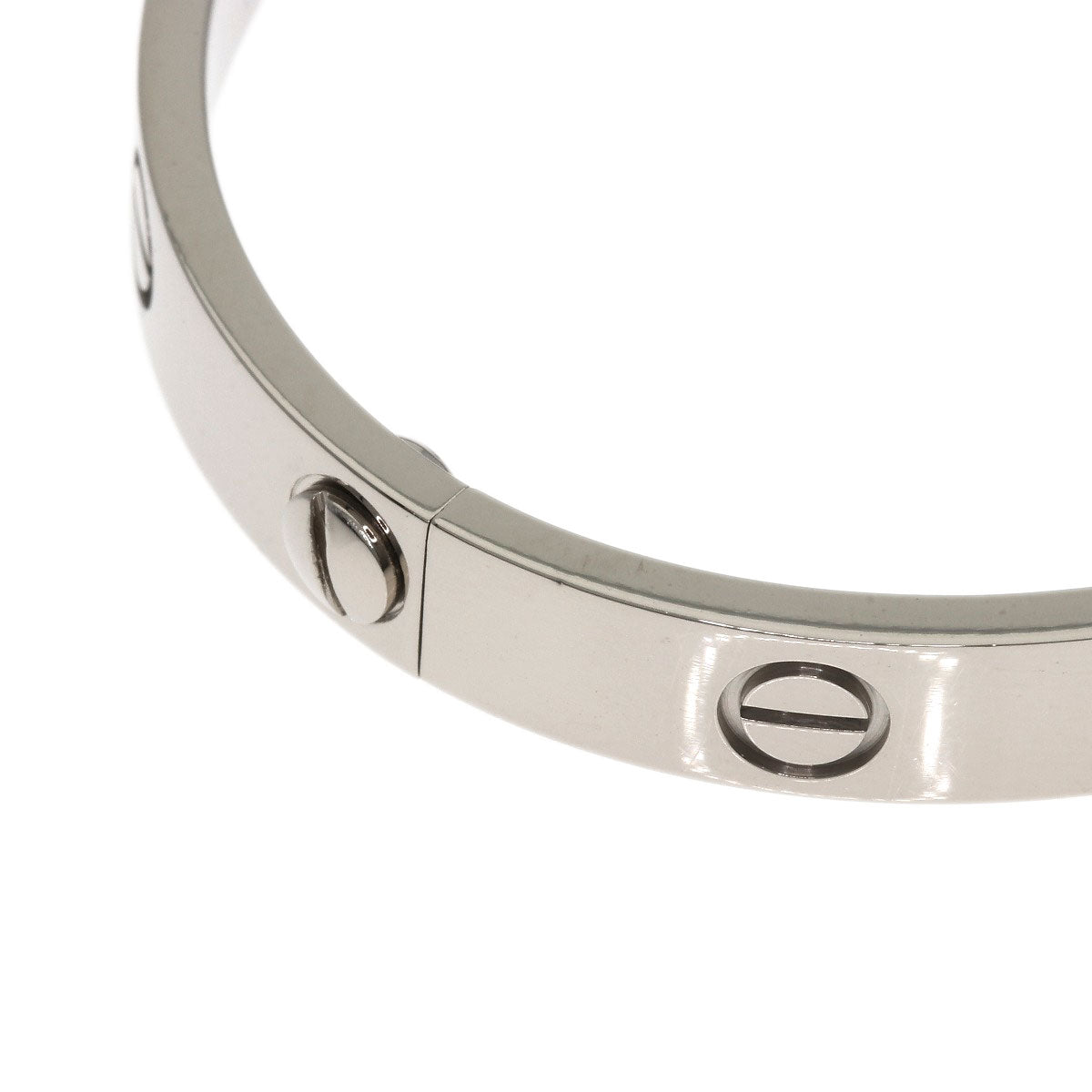 CARTIER LOVE Bracelets with screwdriver #16 Bracelet K18 White Gold Ladies [Used]