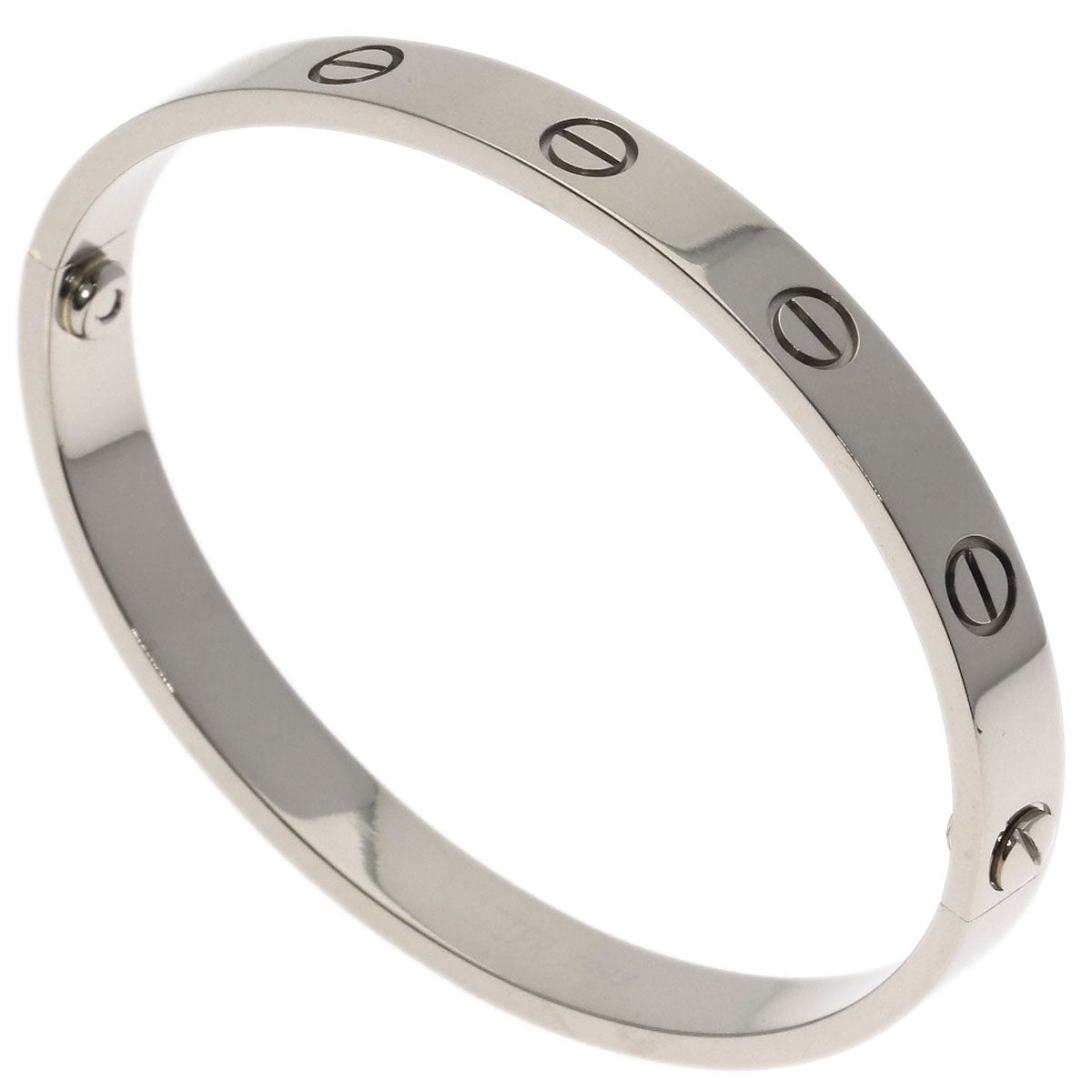 CARTIER LOVE Bracelets with screwdriver #16 Bracelet K18 White Gold Ladies [Used]