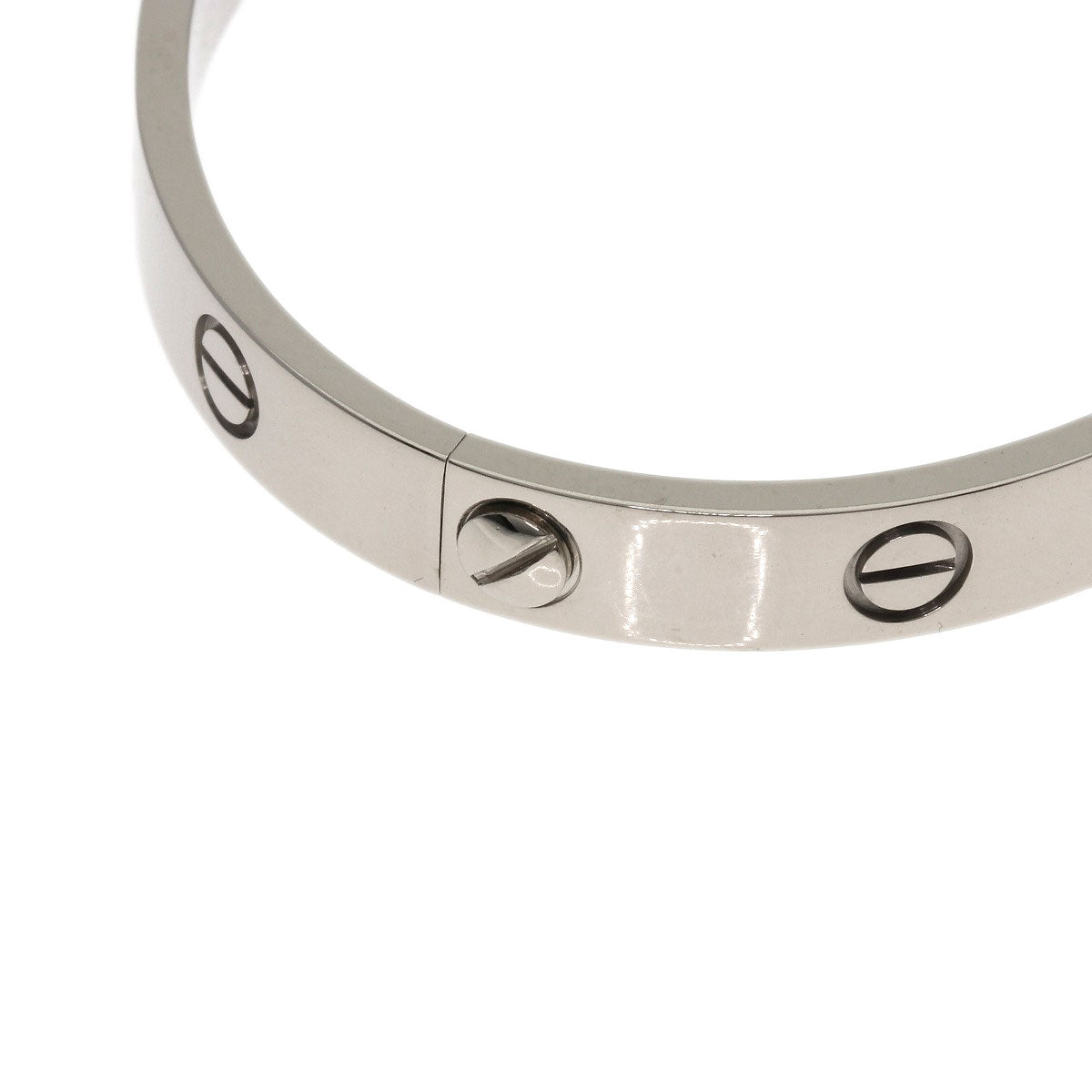 CARTIER LOVE Bracelets with screwdriver #16 Bracelet K18 White Gold Ladies [Used]