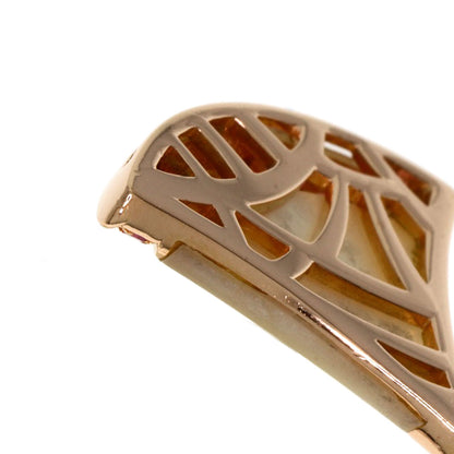 BVLGARI Diva Dream Shell Pink Sapphire 1P Diamond Necklace K18 Pink Gold Ladies [Used]