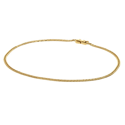 Curb chain Kihei W6 side Bracelet K18 Yellow Gold  5.7g�E½@mens