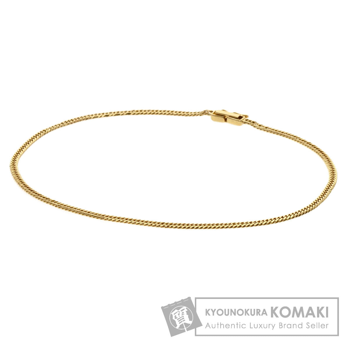 Curb chain Kihei W6 side Bracelet K18 Yellow Gold  5.7g�E½@mens