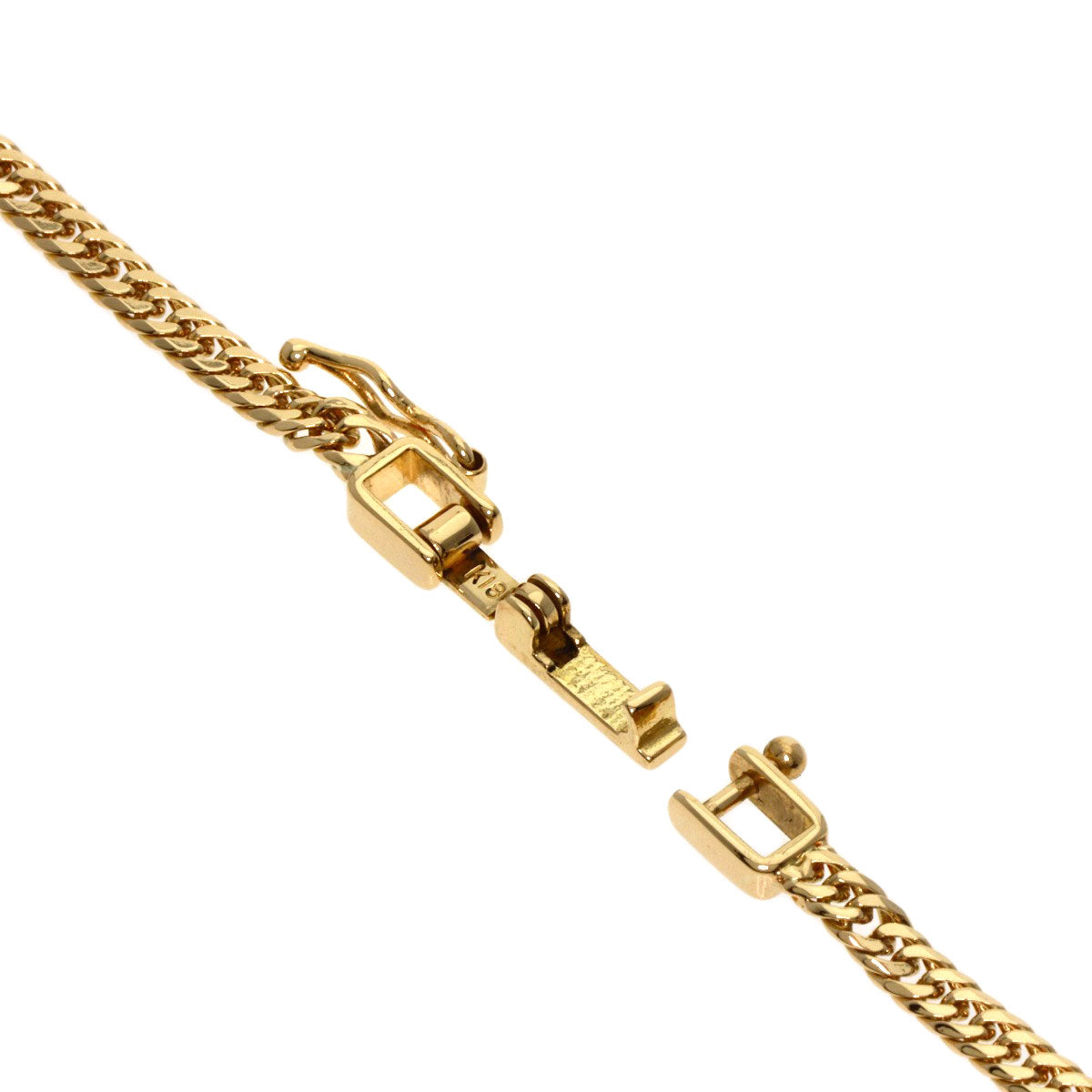 Curb chain Kihei W6 side Bracelet K18 Yellow Gold  5.7g�E½@mens