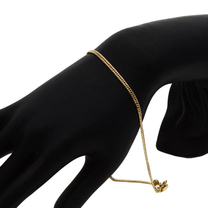 Curb chain Kihei W6 side Bracelet K18 Yellow Gold  5.7g�E½@mens