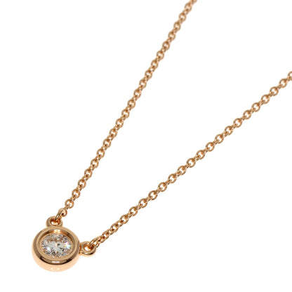 TIFFANY&Co. By The Yard Diamond Necklace K18 Pink Gold Ladies [Used]