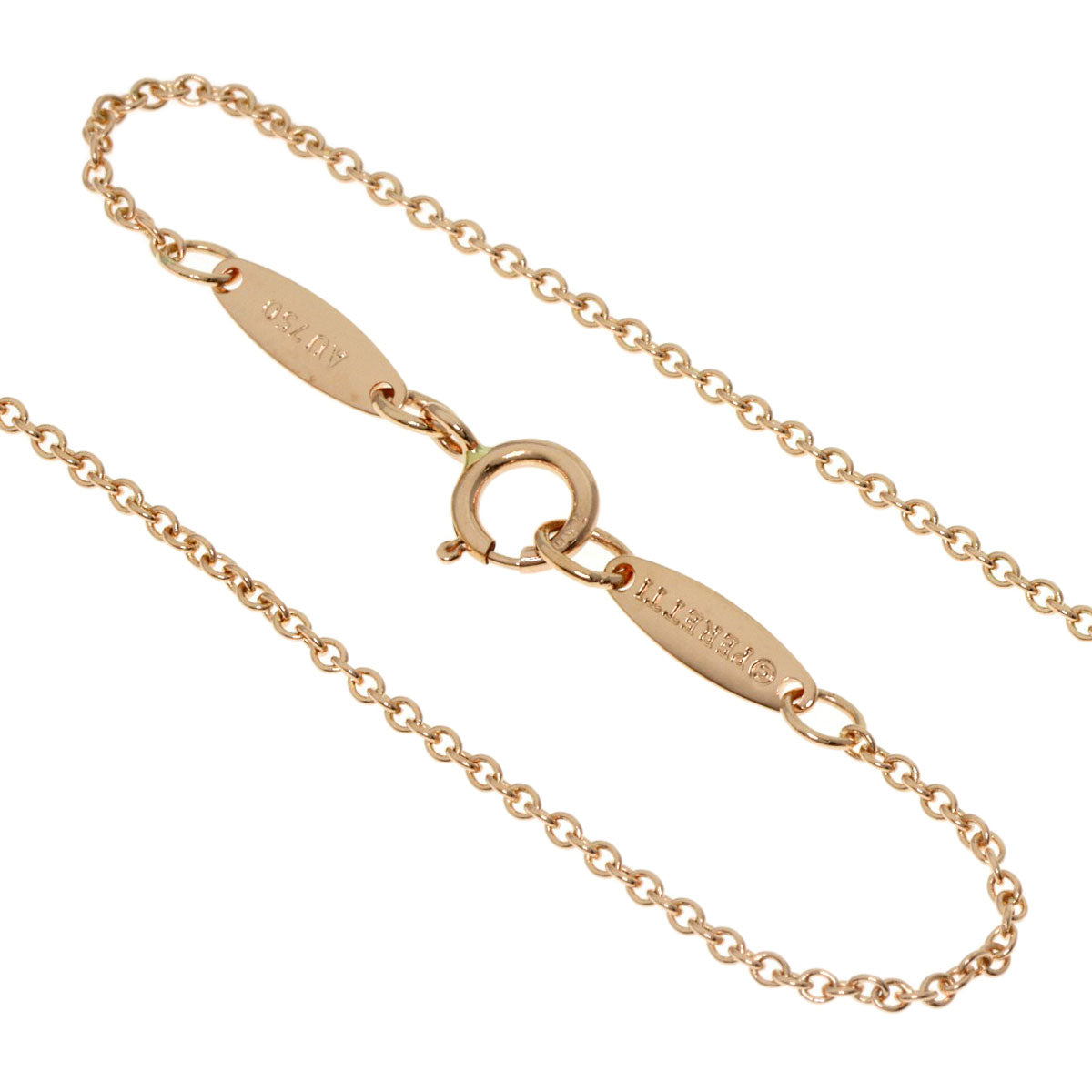 TIFFANY&Co. By The Yard Diamond Necklace K18 Pink Gold Ladies [Used]