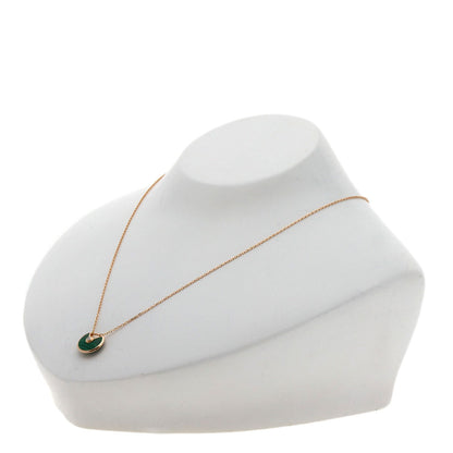 CARTIER Amulet Diamond Malachite Necklace K18 Pink Gold Ladies [Used]