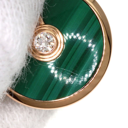 CARTIER Amulet Diamond Malachite Necklace K18 Pink Gold Ladies [Used]