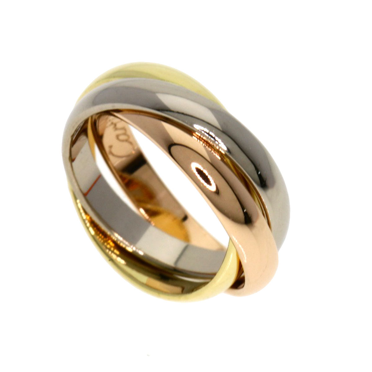 CARTIER Trinity Bracelet Top with Cord Bracelet K18 Yellow Gold K18 White GoldLadies [Used]