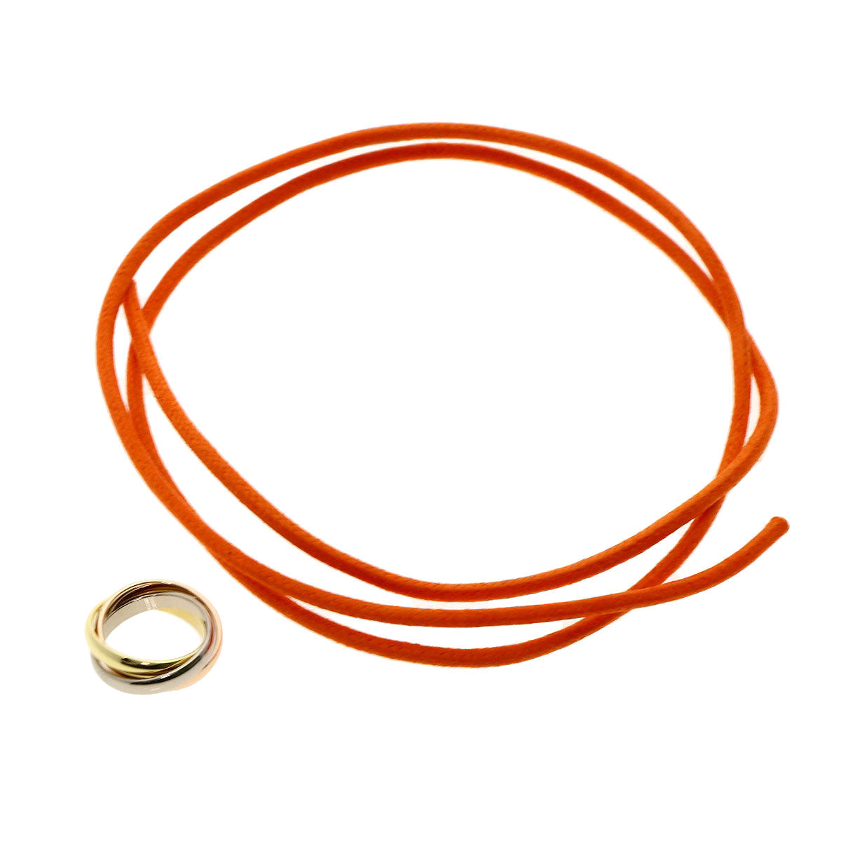 CARTIER Trinity Bracelet Top with Cord Bracelet K18 Yellow Gold K18 White GoldLadies [Used]