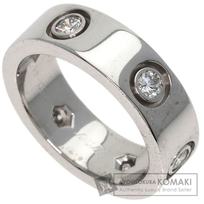 CARTIER love ring full Diamond #46 Ring K18 White Gold Ladies [Used]