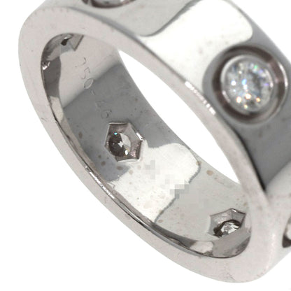 CARTIER love ring full Diamond #46 Ring K18 White Gold Ladies [Used]