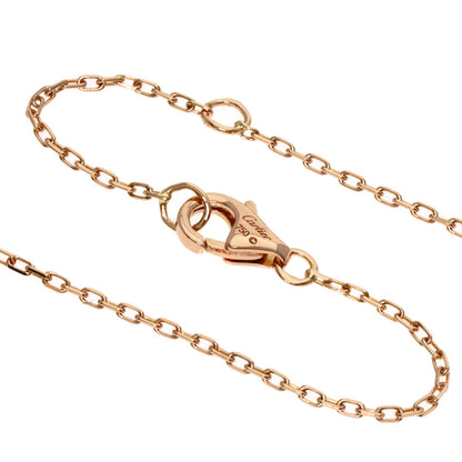 CARTIER Logo Double C Diamond Necklace K18 Pink Gold Ladies [Used]
