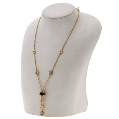BVLGARI B.zero1 Element Diamond Ceramic Necklace K18 Pink Gold Ladies [Used]