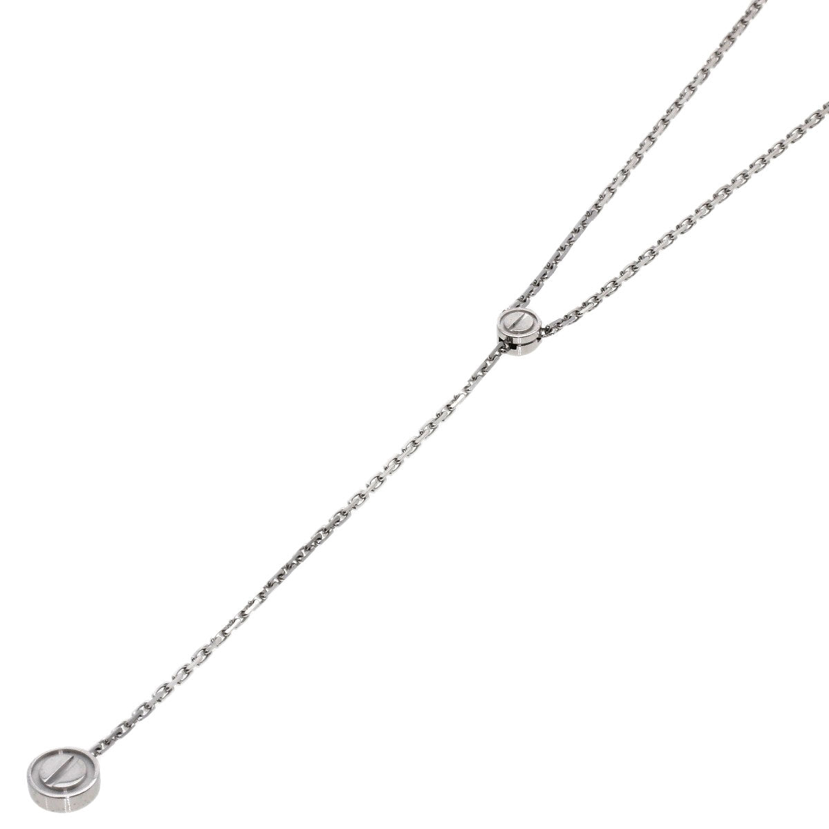 CARTIER Love pastille Necklace K18 White Gold Ladies [Used]