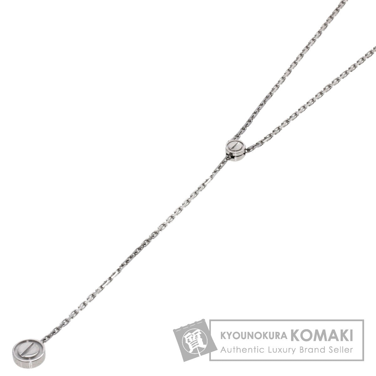 CARTIER Love pastille Necklace K18 White Gold Ladies [Used]