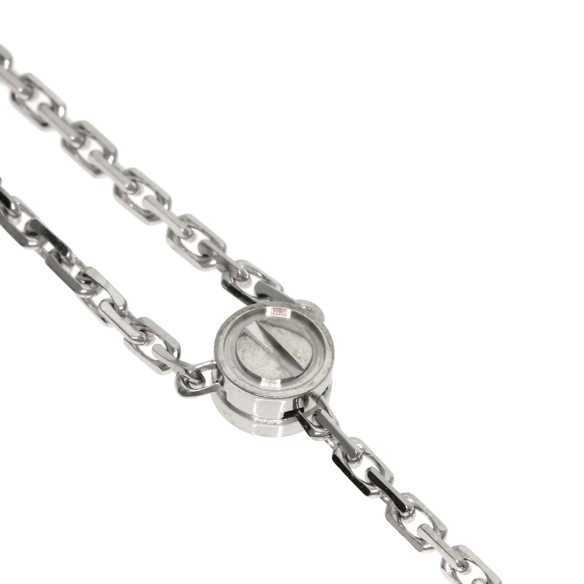 CARTIER Love pastille Necklace K18 White Gold Ladies [Used]