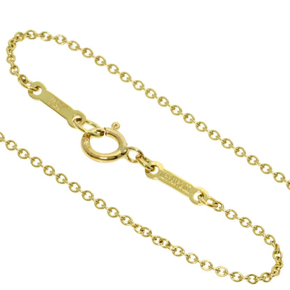 TIFFANY&Co. Open Heart 5P Diamond Necklace K18 Yellow Gold Ladies [Used]